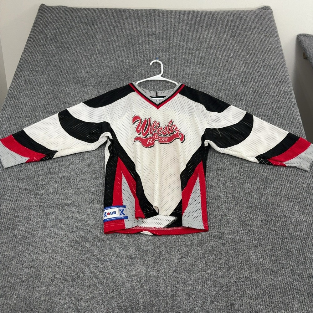 Wellesley Raiders Kobe Hockey Jersey Youth M White Polyester Kennedy 44 Sports